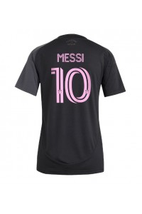 Inter Miami Lionel Messi #10 Fotballdrakt Borte Klær Dame 2025-26 Korte ermer